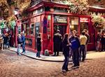 Drink Beer in Temple Bar District, Dublin, Ireland